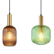 Pendellampe Normy, Länge 115 cm, bunt, Glas, 4-flg.