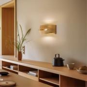 Euluna Wandleuchte Tornado, goldfarben