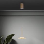 Paul Neuhaus LED-Hängelampe Elipsa, 1-flg., weiß/bronze