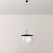 Hängeleuchte Anemon, schwarz, Glas, Ø 30 cm, E27