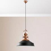 Hängeleuchte Craft, schwarz, Metall, Ø 41 cm, E27