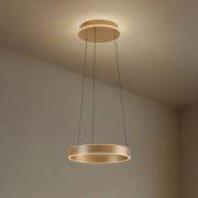 Lucande LED-Hängeleuchte Tindra, Ø 40 cm, gold, dimmbar