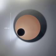 Knikerboker LED-Wandlampe Pois, rosa, Ø 25 cm, dimmbar