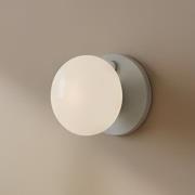 Wandleuchte Flo, grau, Ø 19 cm, Glas