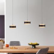 SCHÖNER WOHNEN LED-Hängelampe Elmo, schwarz, 3-fl., 3000 K