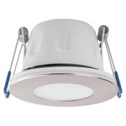 MEGAMAN LED-Einbauspot Tego Slim, 2.800 K, nickel, IP65