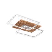 LED-Deckenleuchte Atacama S, eiche/Metall, Holz