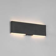LED-Akku-Wandlampe Conchita, Breite 22 cm, schwarz, Metall