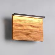 LED-Wandlampe Kalea, Breite 20 cm, holzfarben, Holz