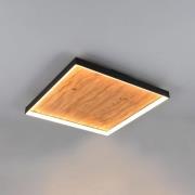 LED-Deckenlampe Kalea, Länge 45 cm, holzfarben, Holz