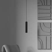 Hängeleuchte Calipso, schwarz, Ø 5,6 cm, Metall, GU10