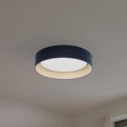LED-Deckenlampe Plafond Samt dunkelblau, Ø 45 cm, 3-step-dim