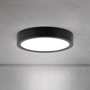 LED-Deckenlampe Disc, schwarz Ø 14 cm, CCT Metall/Kunststoff