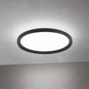 LED-Deckenlampe Kant, Ø 40 cm schwarz, CCT Metall/Kunststoff