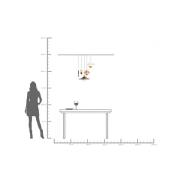 KARE Hängeleuchte Cappelli, mehrfarbig, Ø 50 cm, G9