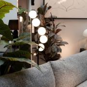 KARE Stehleuchte Scala Balls, schwarz, 160 cm, G9