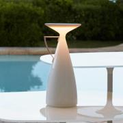 Kartell LED-Akku-Tischleuchte Camomille, weiß, Höhe 24 cm