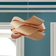 LZF Hängelampe, buche-/nickelfarben, Ø 69 cm, Holz