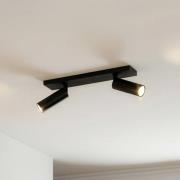 Arcchio Deckenstrahler Brinja Slim, schwarz, 2-flg GU10 MR11