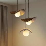 Hängeleuchte Vatoz, 3-flammig, schwarz, Ø 50 cm, Metall