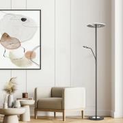 LED-Stehleuchte Dent, schwarz, 180 cm, CCT, 2-flammig