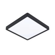 LED-Deckenlampe Fueva 5, IP20 schwarz 28,5x28,5cm