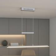 LED-Hängeleuchte Tenso, nickel, 115 cm, Metall, CCT, Dimmer