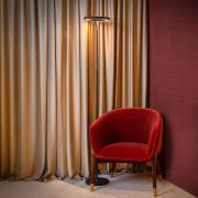 LED-Stehlampe Celeste, schwarz, Höhe 174 cm, Metall