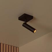 Deckenstrahler Grado, Länge 10 cm, schwarz, Metall