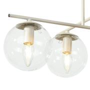 Deckenleuchte Zoe, beige, Länge 51 cm, Glas, 4-flammig, E14