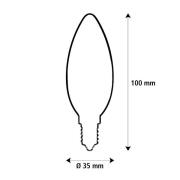 SEGULA LED Elegant Line E14 3W Kerze 2.200 K Filament dim