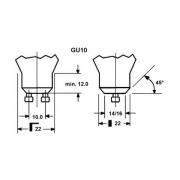 LED-Leuchtmittel SUPERIA RETRO ES50, GU10 4,8W 930 450lm dim