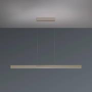 Bopp LED-Hängelampe Nano 2.0, Länge 140 cm, taupe, Metall