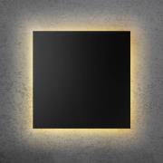 LED-Wandleuchte BLADE Q, schwarz, 44 x 44 cm, Metall dimmbar