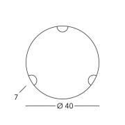 KOLARZ Wandlampe Nonna, Ø 40 cm, Hirsch goldfarben, Glas