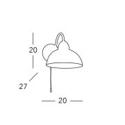 KOLARZ Wandlampe Nonna, Ø 20 cm, Trauben, Rand glatt