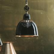 PR Home Hängelampe Cleveland, Ø 23 cm, schwarz/messing