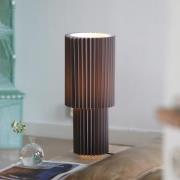 Markslöjd Tischleuchte Catis, grau, 45 cm hoch, Textil, E27