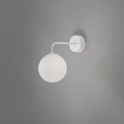 Wandlampe Astral, weiß, Ausladung 22 cm, Stahl/Glas