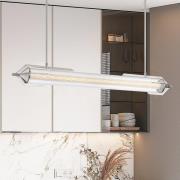 LED-Hängeleuchte ESPADA, chrom poliert, 122 cm, Metall/Glas