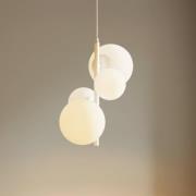 Hängeleuchte Dione, vierflammig, weiß