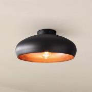 Deckenleuchte Mogano aus Metall, Ø40cm, schwarz