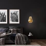 Hängeleuchte Chiavica, messing, 1-flammig, Ø20,5cm