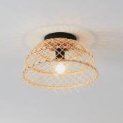 Deckenleuchte Ausnby mit Holzgeflecht, natur