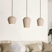 Hängeleuchte Cambaito, dreiflammig, sandfarben