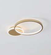 LED-Deckenlampe Gafares, gold, Alu, 41 cm Fernbedienung CCT