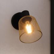 EGLO Coslada Wandstrahler, schwarz/messing