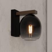 EGLO Filago Wandleuchte aus Rauchglas einflammig