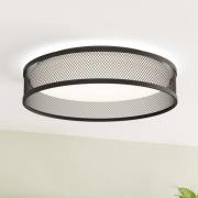 LED-Deckenlampe Luppineria Stahlgeflecht, schwarz