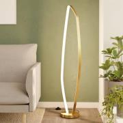 LED-Stehleuchte Vallerosa in Messing